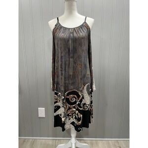 Emerald Cold Shoulder Dress Lace Sleeve Tie Back Bohemian Maxi Style Print